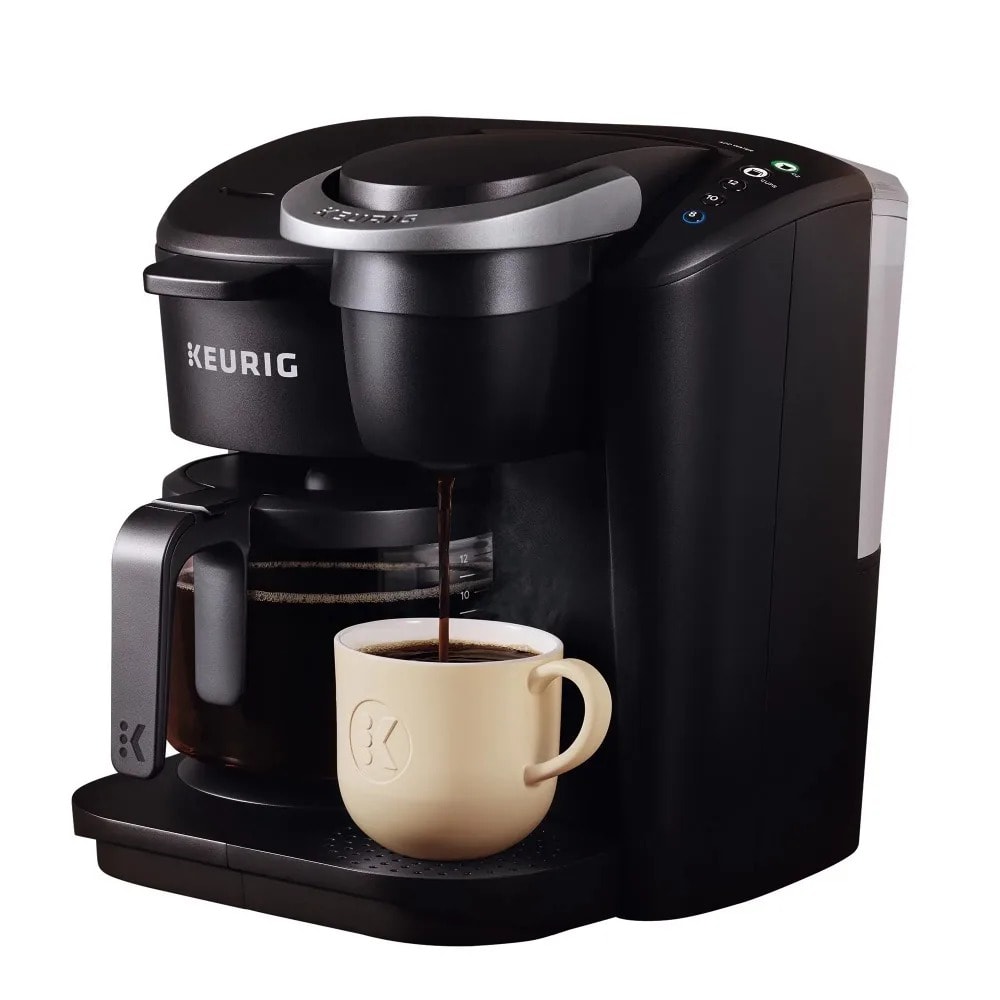 2023 Keurig K-Duo Essentials Single-Serve Coffee Maker, Black